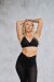 Lunalae Top Sienna Mesh Cut Out Bra Nero