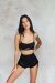 Lunalae Shorts Sienna Mesh Drawstring Nero S