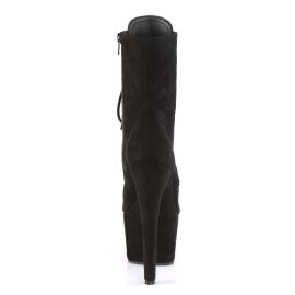 Pleaser ADORE-1020FS Stivaletti - Finto Camoscio Nero EU-37 / US-7 B-Stock