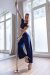 Les Polettes Pantaloni Mary Flow Blu Notte