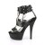 Pleaser Sandali KISS-261 Similpelle Nero/Nero Opaco EU-37 / US-7