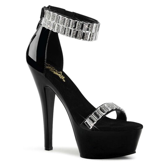 Pleaser Sandali KISS-269RS Nero/Nero EU-40 / US-10