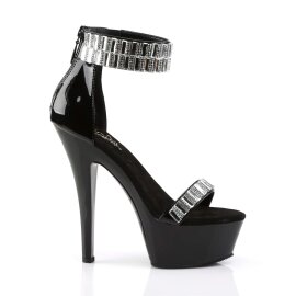 Pleaser Sandali KISS-269RS Nero/Nero EU-42 / US-12