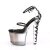 Pleaser Sandali LOVESICK-712T Trasparente-Nero/Nero Sfumato EU-41 / US-11