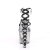 Pleaser Sandali LOVESICK-712T Trasparente-Nero/Nero Sfumato EU-41 / US-11