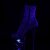 Pleaser Stivaletti MOON-1020MER Viola-Blu Ombre GlitterNero/Nero EU-35 / US-5