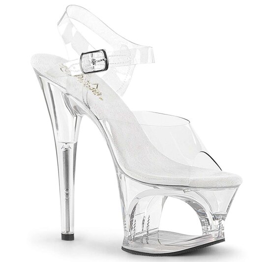 Pleaser Sandali MOON-708 Trasparente/Trasparente EU-35 / US-5
