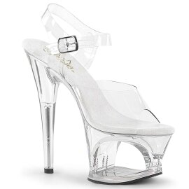 Pleaser Sandali MOON-708 Trasparente/Trasparente EU-35 / US-5