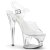 Pleaser Sandali MOON-708 Trasparente/Trasparente EU-35 / US-5