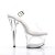 Pleaser Sandali MOON-708 Trasparente/Trasparente EU-35 / US-5