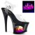 Pleaser Sandali MOON-708FLM Trasparente/Nero-Ombre EU-35 / US-5