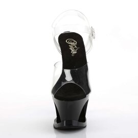 Pleaser Sandali MOON-708HRS Trasparente/Nero Rosso Strass...