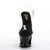 Pleaser Sandali MOON-708HRS Trasparente/Nero Rosso Strass EU-37 / US-7