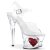Pleaser Sandali MOON-708HRS Trasparente/Trasparente-Rosso EU-35 / US-5