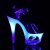 Pleaser Sandali MOON-708MER Trasparente/Blu Ombre EU-35 / US-5