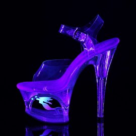 Pleaser Sandali MOON-708MER Trasparente/Trasparente EU-35 / US-5