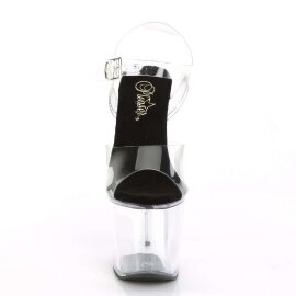 Pleaser Sandali RADIANT-708 Trasparente-Nero/Trasparente...