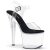 Pleaser Sandali RADIANT-708 Trasparente-Nero/Trasparente EU-37 / US-7