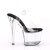 Pleaser Sandali RADIANT-708 Trasparente-Nero/Trasparente EU-37 / US-7