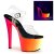 Pleaser Sandali Arcobaleno-308UV Trasparente/Neon-Multi EU-35 / US-5