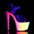 Pleaser Sandali Arcobaleno-308UV Trasparente/Neon-Multi EU-35 / US-5