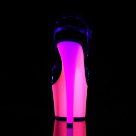 Pleaser Sandali Arcobaleno-309UV Vernice Nero/Neon-Multicolore EU-37 / US-7