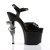 Pleaser Sandali REVOLVER-709 Nero/Nero EU-35 / US-5