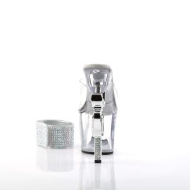 Pleaser Mules REVOLVER-712 Trasparente/Trasparente EU-35 / US-5