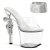 Pleaser Mules REVOLVER-712 Trasparente/Trasparente EU-35 / US-5