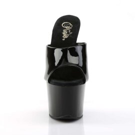 Pleaser Mules SKY-301 Vernice Nero/Nero EU-35 / US-5