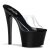 Pleaser Mules SKY-301 Trasparente/Nero EU-37 / US-7