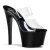 Pleaser Mules SKY-302 Trasparente/Nero EU-35 / US-5