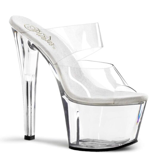 Pleaser Mules SKY-302 Trasparente/Trasparente EU-35 / US-5