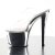 Pleaser Mules SKY-302 Trasparente/Argento Cromato EU-35 / US-5