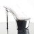 Pleaser Mules SKY-302 Trasparente/Argento Cromato EU-37 / US-7
