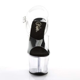 Pleaser Sandali SKY-308 Trasparente Nero EU-35 / US-5