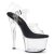 Pleaser Sandali SKY-308 Trasparente Nero EU-35 / US-5
