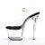 Pleaser Sandali SKY-308 Trasparente Nero EU-35 / US-5