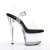 Pleaser Sandali SKY-308 Trasparente-Nero/Trasparente EU-37 / US-7