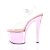 Pleaser Sandali SKY-308 Trasparente/Rosa Baby Cromato EU-42 / US-12