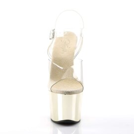 Pleaser Sandali SKY-308 Trasparente/Dorato Cromato EU-35...