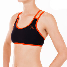 Dragonfly Top Xenia S Nero / Arancione