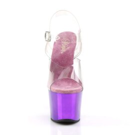 Pleaser Sandali SKY-308 Trasparente/Viola Cromato EU-37 /...