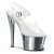 Pleaser Sandali SKY-308 Trasparente/Argento Cromato EU-35 / US-5