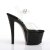 Pleaser Sandali SKY-308CRS Trasparente/Nero-Champagne Strass EU-35 / US-5