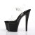 Pleaser Sandali SKY-308CRS Trasparente/Nero-Champagne Strass EU-37 / US-7