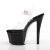 Pleaser Sandali SKY-308CRS Trasparente/Nero-Argento Strass EU-37 / US-7
