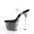 Pleaser Sandali SKY-308GF Trasparente/Nero Multi Glitter EU-35 / US-5