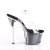 Pleaser Sandali SKY-308GF Trasparente/Nero Multi Glitter EU-35 / US-5