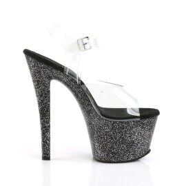 Pleaser Sandali SKY-308MG Trasparente/Nero EU-35 / US-5